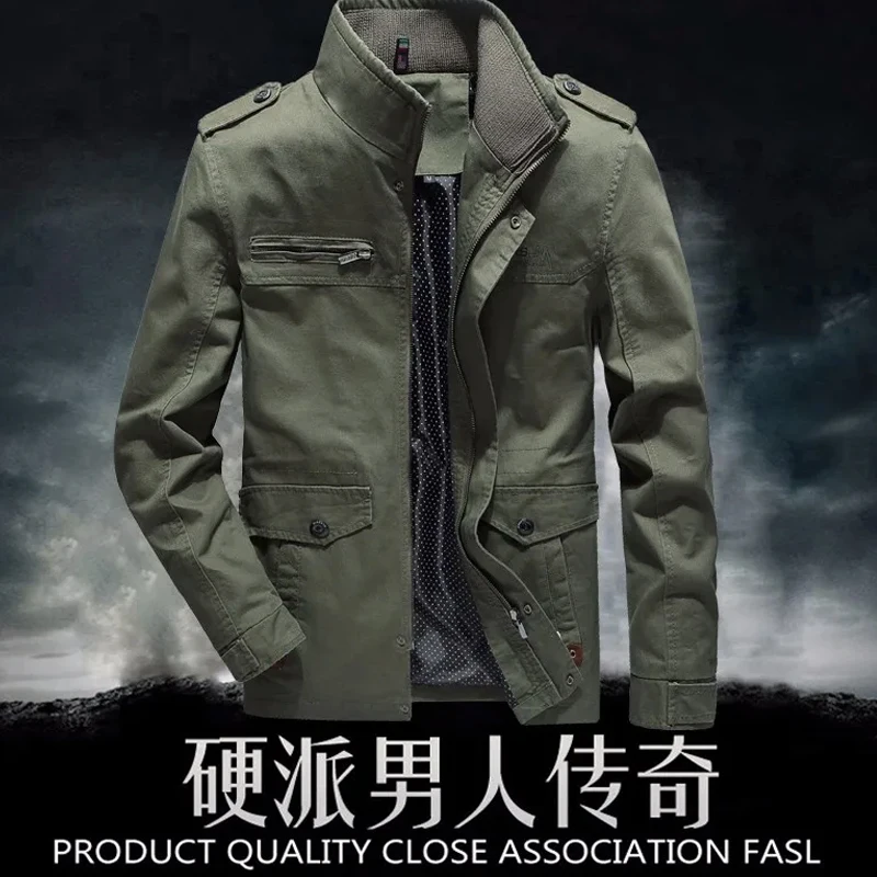 High-Quality Design Military slim fit Men's Jacket New Autumn Casual Bomber Jackets Male Cargo Jacket Cotton Workwear Jacket
High-Quality Design Military slim fit Men's Jacket New Autumn Casual Bomber Jackets Male Cargo Jacket Cotton Workwear Jacket