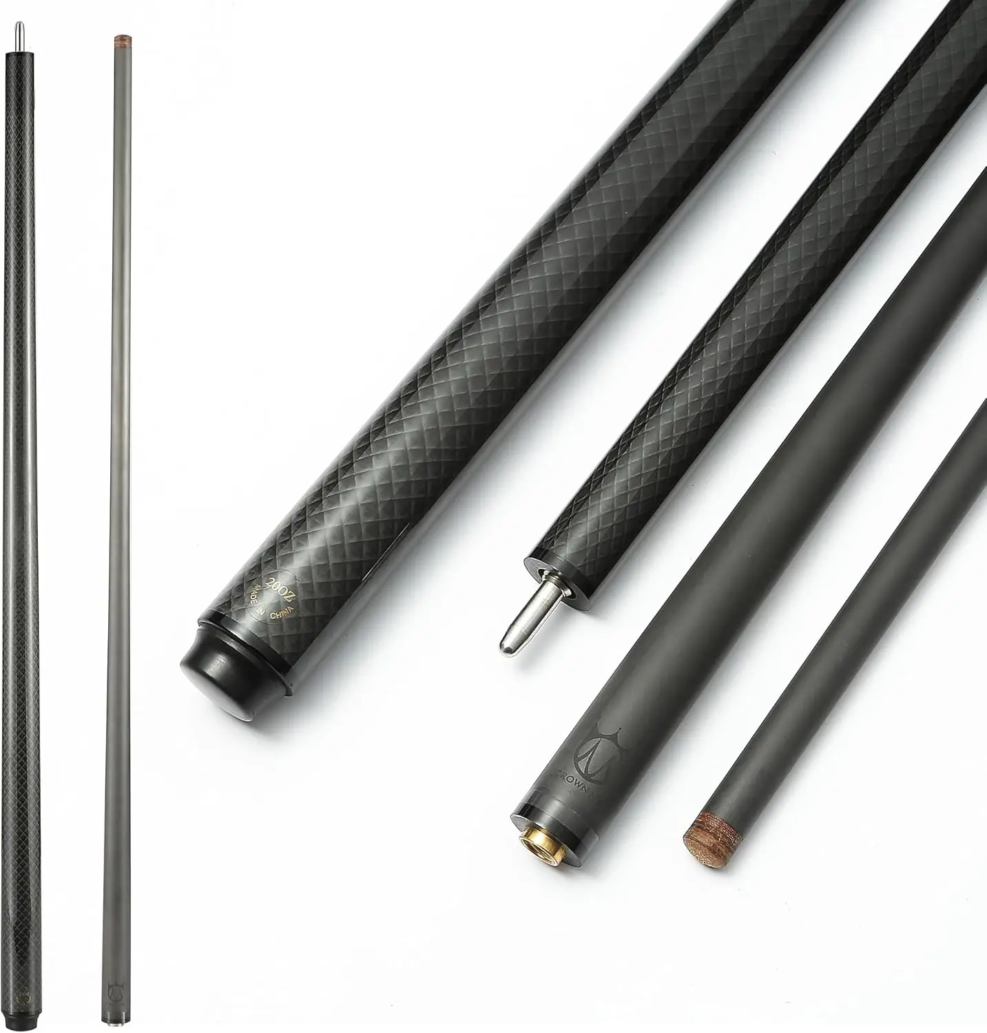 Carbon Fiber Pool Cue Stick 58" 12.8mm Tip Adjustable Weight 18-20oz
Carbon Fiber Pool Cue Stick 58" 12.8mm Tip Adjustable Weight 18-20oz