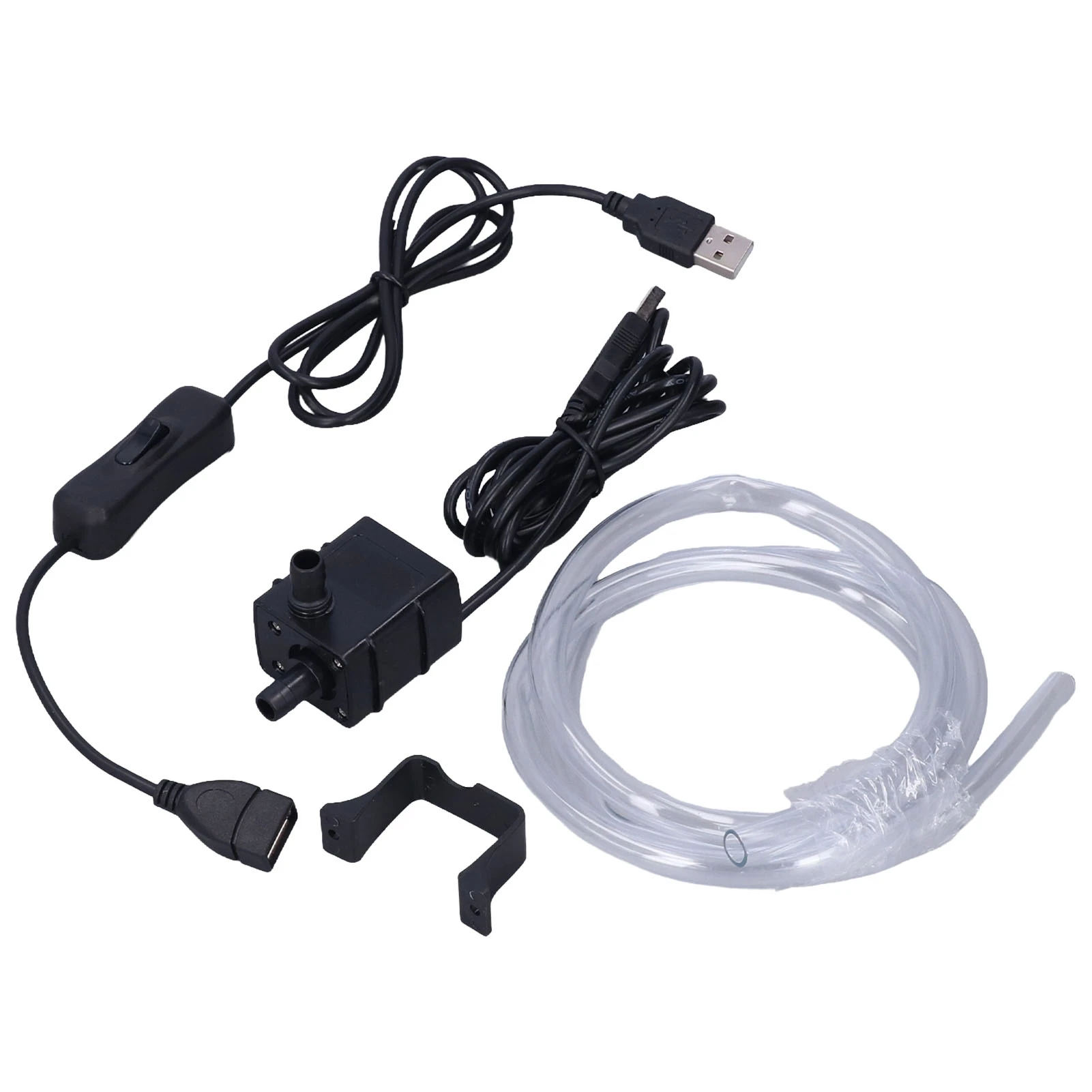 DC5521 Female Connector Water Pump Kit Low Pressure Submersible Pumps with USB Cable 5V 1W
DC5521 Female Connector Water Pump Kit Low Pressure Submersible Pumps with USB Cable 5V 1W