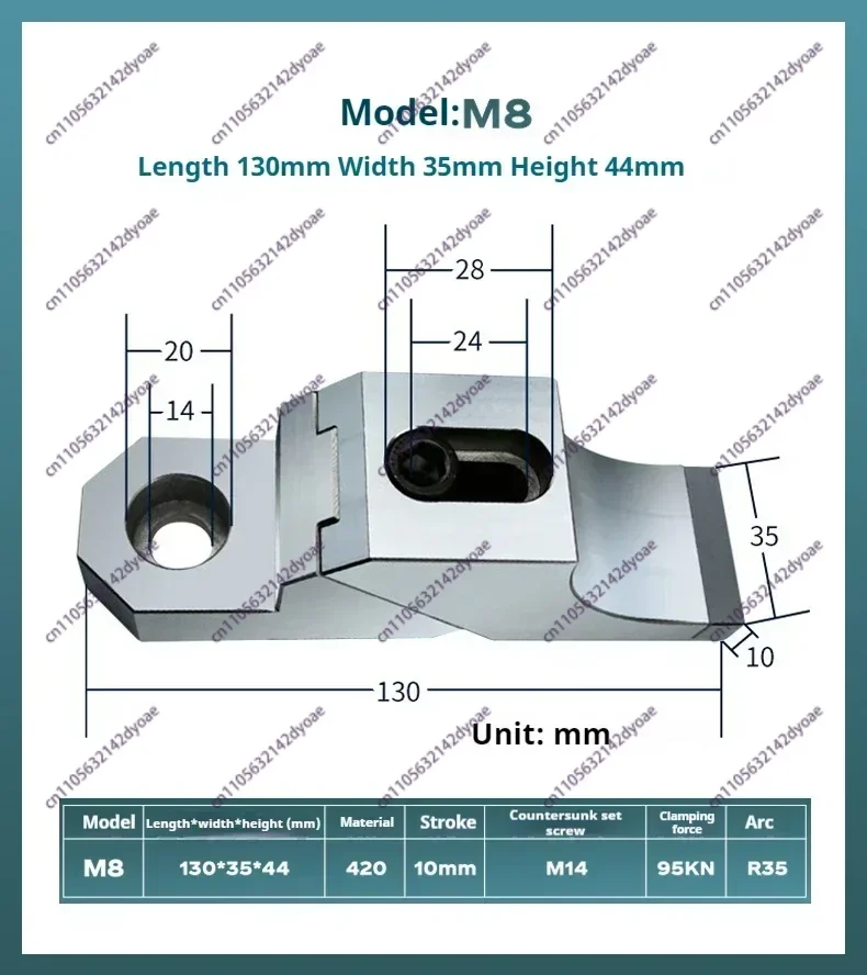 Precision Vise Clamp One-Way Heavy-Duty Toad Pliers Cnc Mold Processing Side-Fixed Anti-Warp Multi-Station
Precision Vise Clamp One-Way Heavy-Duty Toad Pliers Cnc Mold Processing Side-Fixed Anti-Warp Multi-Station