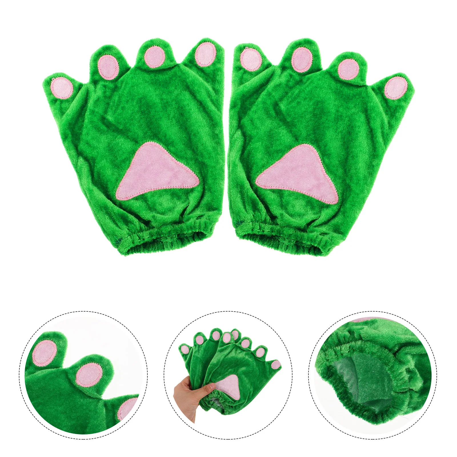 1 Pair Green Frog Claw Gloves Elastic Fit Party Performance Costume Halloween Animal Paw Cosplay Funny Gloves Frog Costume
1 Pair Green Frog Claw Gloves Elastic Fit Party Performance Costume Halloween Animal Paw Cosplay Funny Gloves Frog Costume