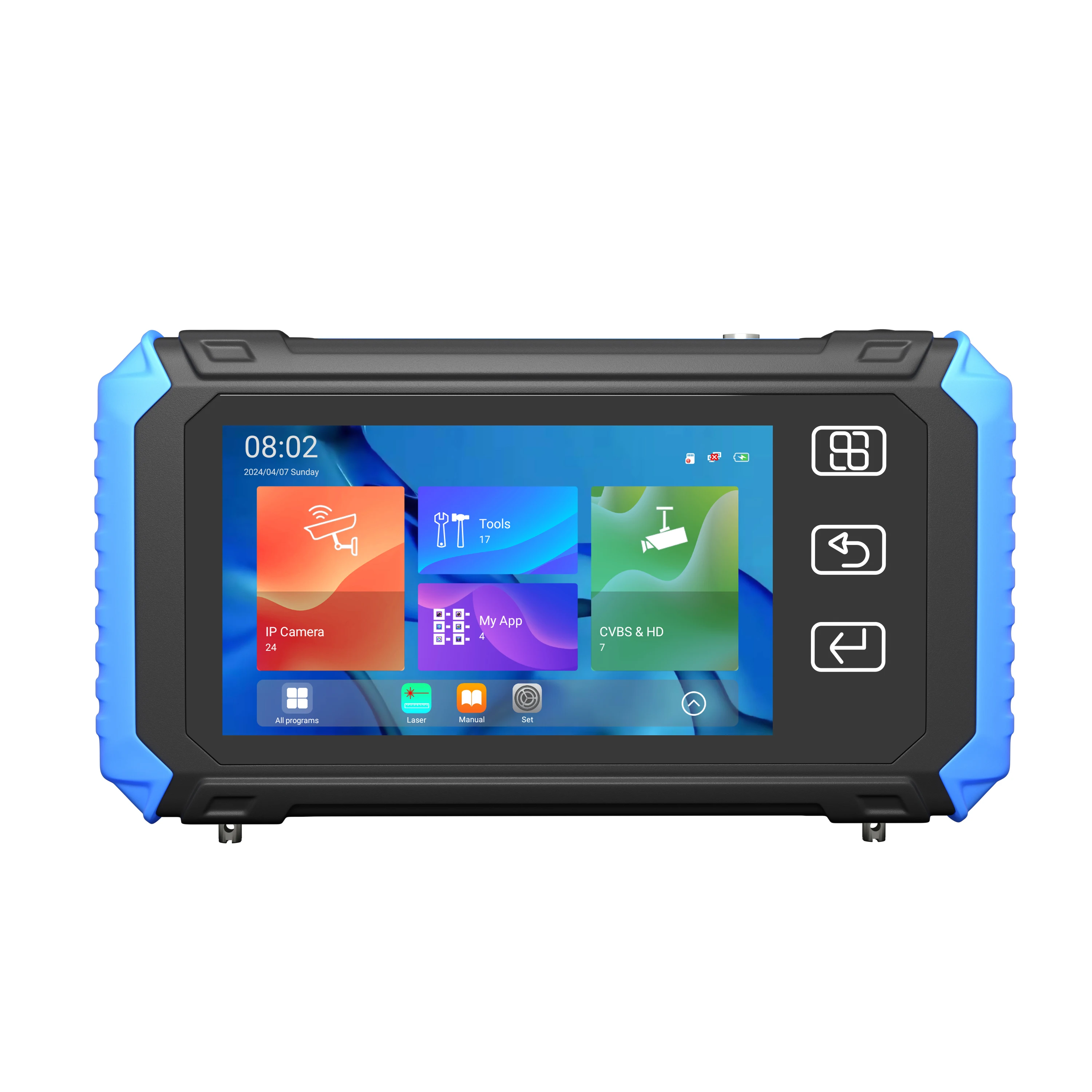5inch ipc camear tester DC12V 2A power output / DC 48V PoE power output HD TVI camera test DT-A61
5inch ipc camear tester DC12V 2A power output / DC 48V PoE power output HD TVI camera test DT-A61