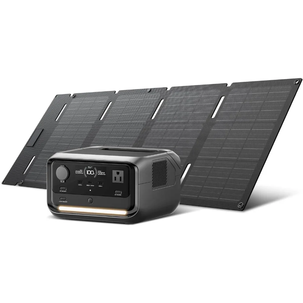 Generator with 45W Solar Panel, 286Wh Portable Power Station Battery, 3 Up To 1200W AC Outlets, Solar Generator
Generator with 45W Solar Panel, 286Wh Portable Power Station Battery, 3 Up To 1200W AC Outlets, Solar Generator