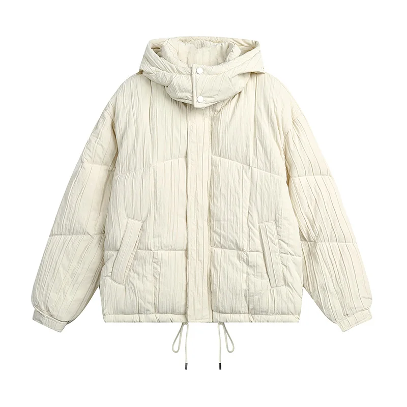 Men's American Trendy Pleated Vertical Striped Hooded Cotton Jackets Autumn Winter High-end Loose Thickened Warm Parkas Coats
Men's American Trendy Pleated Vertical Striped Hooded Cotton Jackets Autumn Winter High-end Loose Thickened Warm Parkas Coats