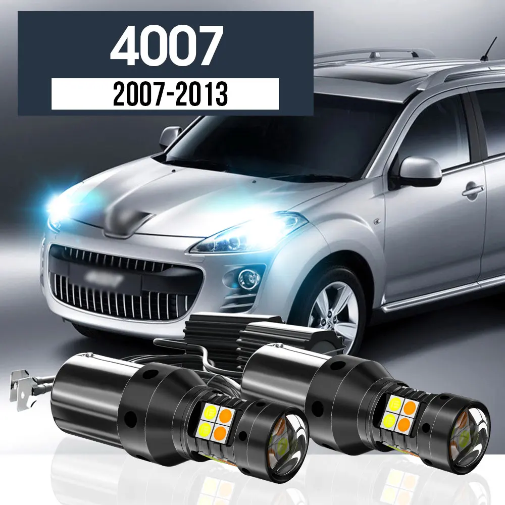 2pcs LED Dual Mode Turn Signal+Daytime Running Light Blub DRL Canbus Accessories For Peugeot 4007 2007-2013 2009 2010 2011 2012
2pcs LED Dual Mode Turn Signal+Daytime Running Light Blub DRL Canbus Accessories For Peugeot 4007 2007-2013 2009 2010 2011 2012