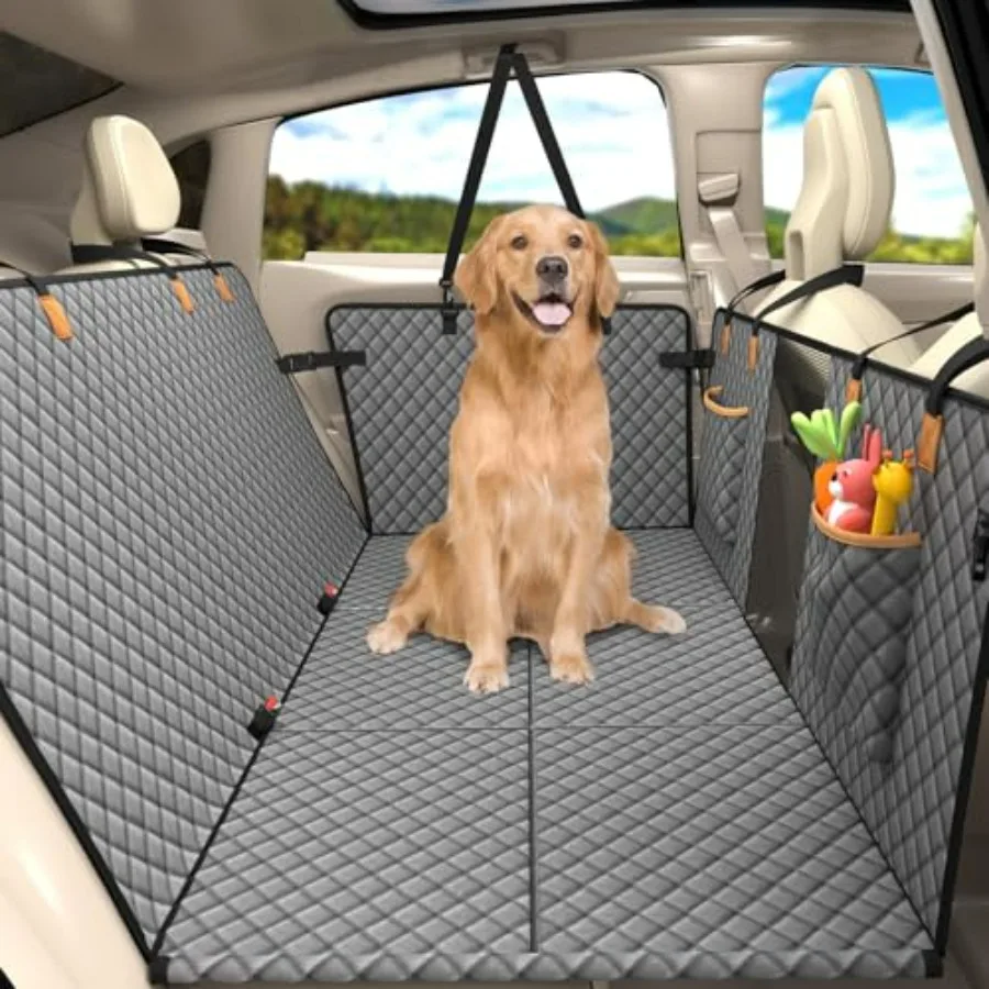 Dog Car Seat Cover for Back Seat Hard Bottom Dog Hammock for Car Camping Air Mattress Hammock Travel Bed for Car SUV Truck Grey
Dog Car Seat Cover for Back Seat Hard Bottom Dog Hammock for Car Camping Air Mattress Hammock Travel Bed for Car SUV Truck Grey