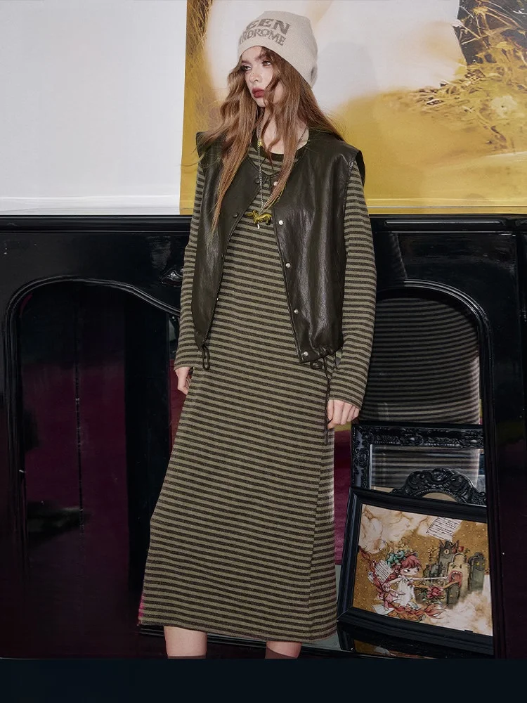 Костюм женский в стиле ретро с полосками, повседневный, осенний, с длинным рукавом, круглой горловиной, двухкомпонентный, от Elf Sa
Костюм женский в стиле ретро с полосками, повседневный, осенний, с длинным рукавом, круглой горловиной, двухкомпонентный, от Elf Sa