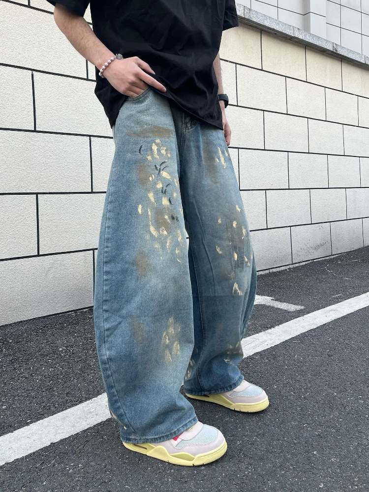 ForSeven American Retro fiti Destroyed Knife Jeans Свободные широкие повседневные длинные брюки Молодежный тренд Летняя одежда
ForSeven American Retro fiti Destroyed Knife Jeans Свободные широкие повседневные длинные брюки Молодежный тренд Летняя одежда