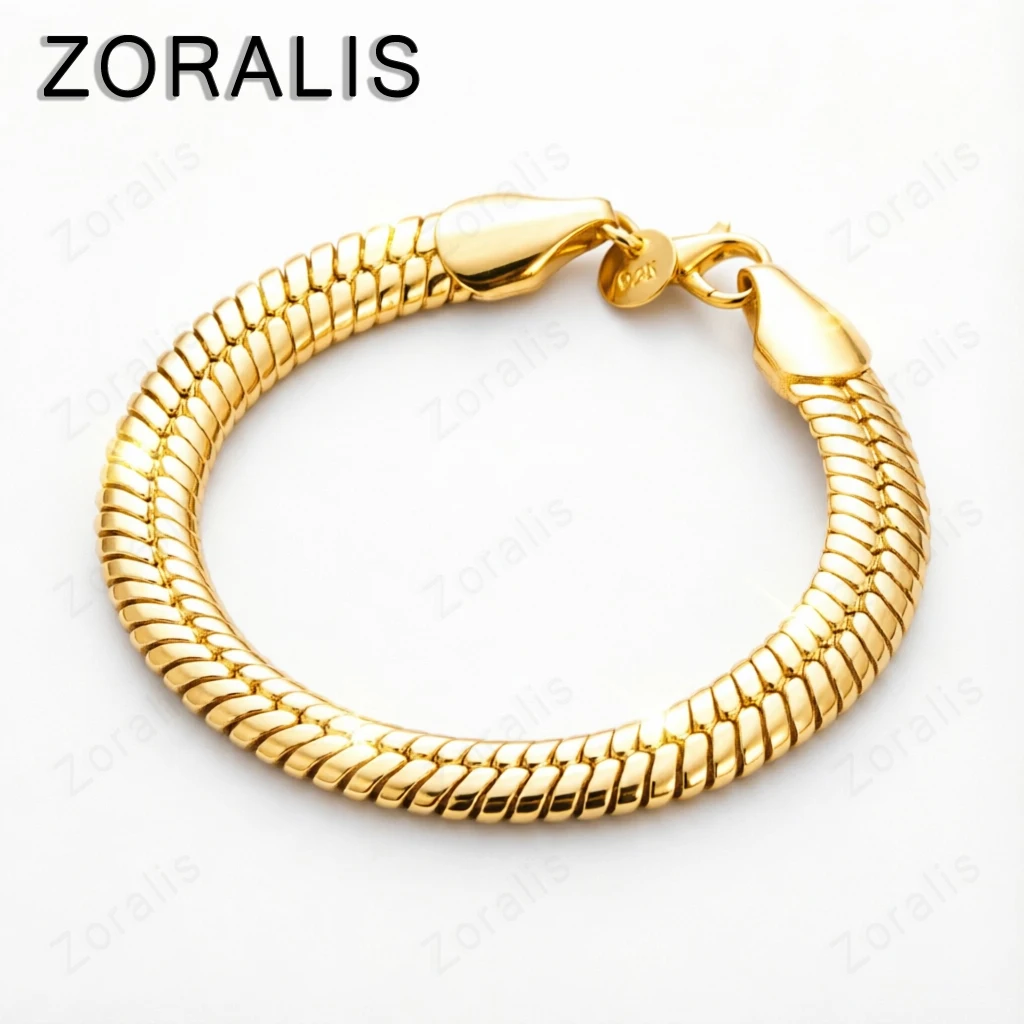 18K Gold 20cm 10mm Snake Chain Bracelets For Woman Man Fashion Party Engagement Wedding Birthday Charm Jewelry Gifts
18K Gold 20cm 10mm Snake Chain Bracelets For Woman Man Fashion Party Engagement Wedding Birthday Charm Jewelry Gifts