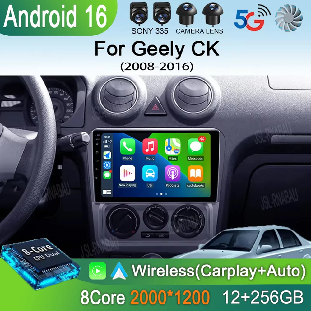 Car Radio Android 16 For Geely CK 2008 - 2016 Carplay Auto 2K Screen Multimedia Video Player Autoradio GPS Stereo 2din Head Unit
Car Radio Android 16 For Geely CK 2008 - 2016 Carplay Auto 2K Screen Multimedia Video Player Autoradio GPS Stereo 2din Head Unit