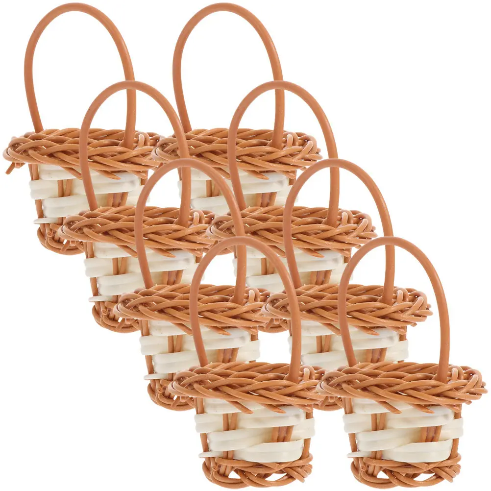 8Pcs Mini Basket with Handle Lightweight Natural Woven Texture Perfect for Mini Flower Arrangement Party Favor Wedding
8Pcs Mini Basket with Handle Lightweight Natural Woven Texture Perfect for Mini Flower Arrangement Party Favor Wedding