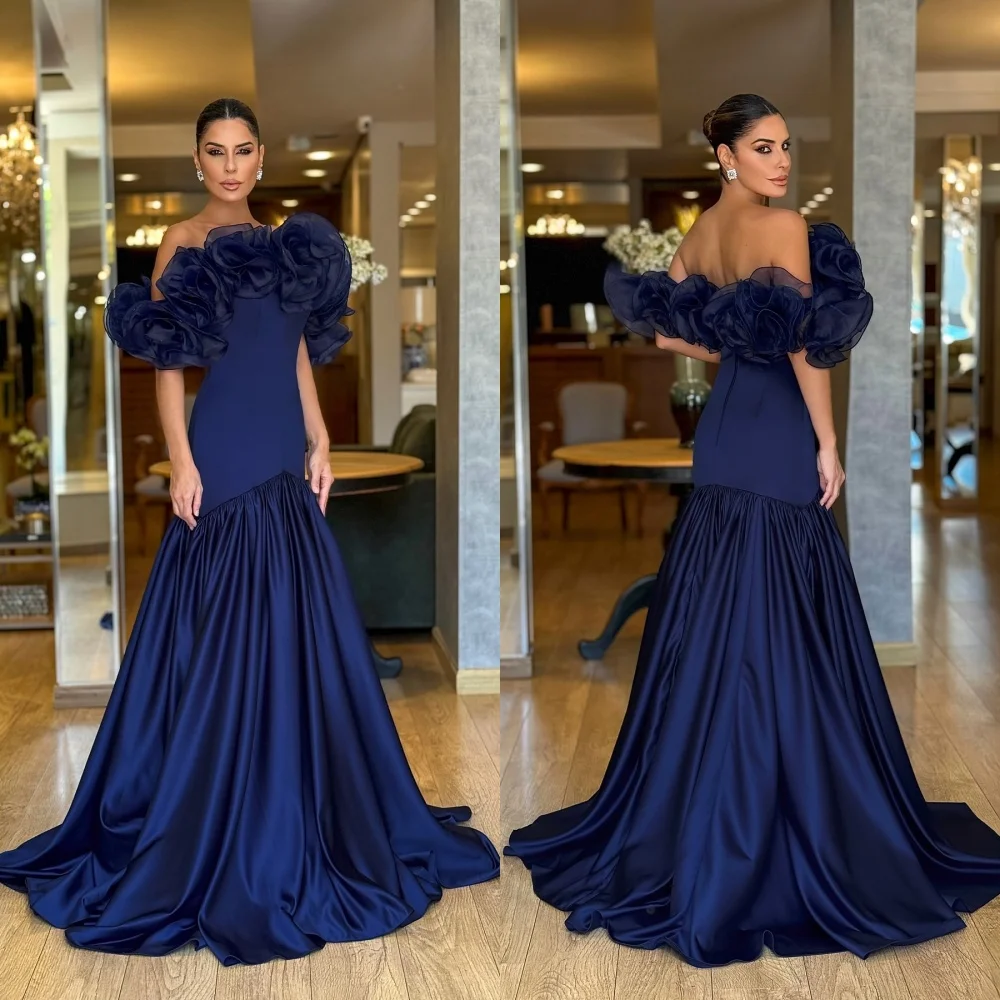 Customized Exquisite Chiffon Flowers Evening Dress Graceful Off the Shoulder Celebrity Gowns Fashion Mermaid Party Dress
Customized Exquisite Chiffon Flowers Evening Dress Graceful Off the Shoulder Celebrity Gowns Fashion Mermaid Party Dress