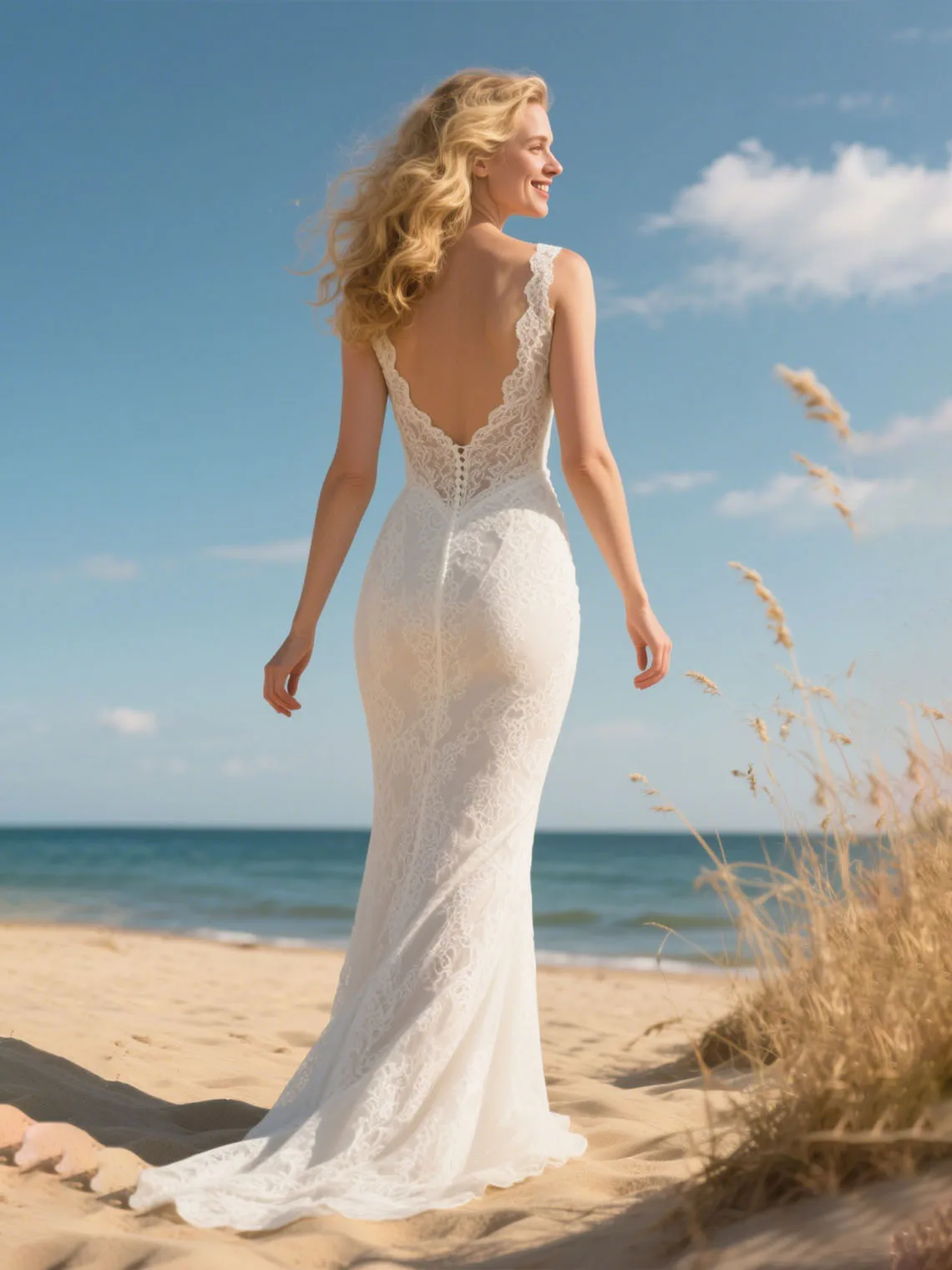 Sexy Mermaid V Neck Sleeveless Beach Wedding Dress Romance Backless Bridal Gown Plus size Wedding Dress 2025 free customized
Sexy Mermaid V Neck Sleeveless Beach Wedding Dress Romance Backless Bridal Gown Plus size Wedding Dress 2025 free customized