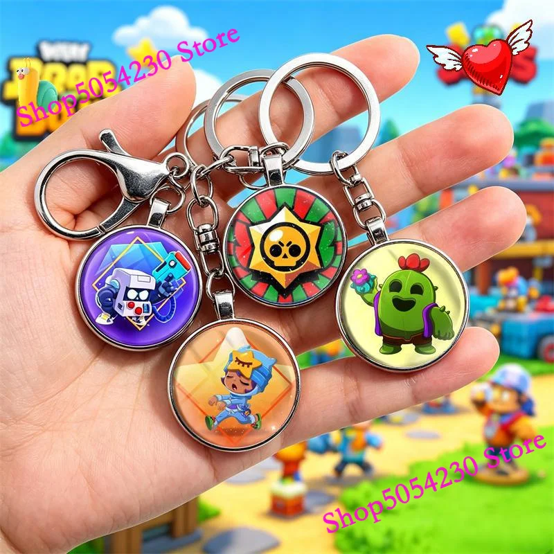 Brawl Stars 3D PVC Keychain Leon Spike Crow Anime Game Figure Key Ring Cute Bag Ornament & Phone Hanging Gift
Brawl Stars 3D PVC Keychain Leon Spike Crow Anime Game Figure Key Ring Cute Bag Ornament & Phone Hanging Gift