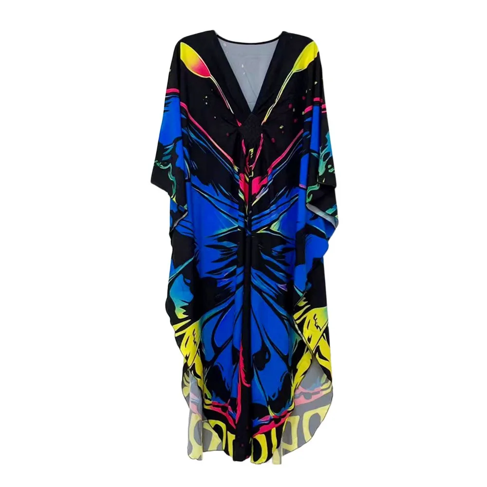 Fashion V Neck Summer Sunscreen Smock Long Loose Swimsuit Cover Up Dress Vacation Casual Beachwear Shirt for Women
Fashion V Neck Summer Sunscreen Smock Long Loose Swimsuit Cover Up Dress Vacation Casual Beachwear Shirt for Women