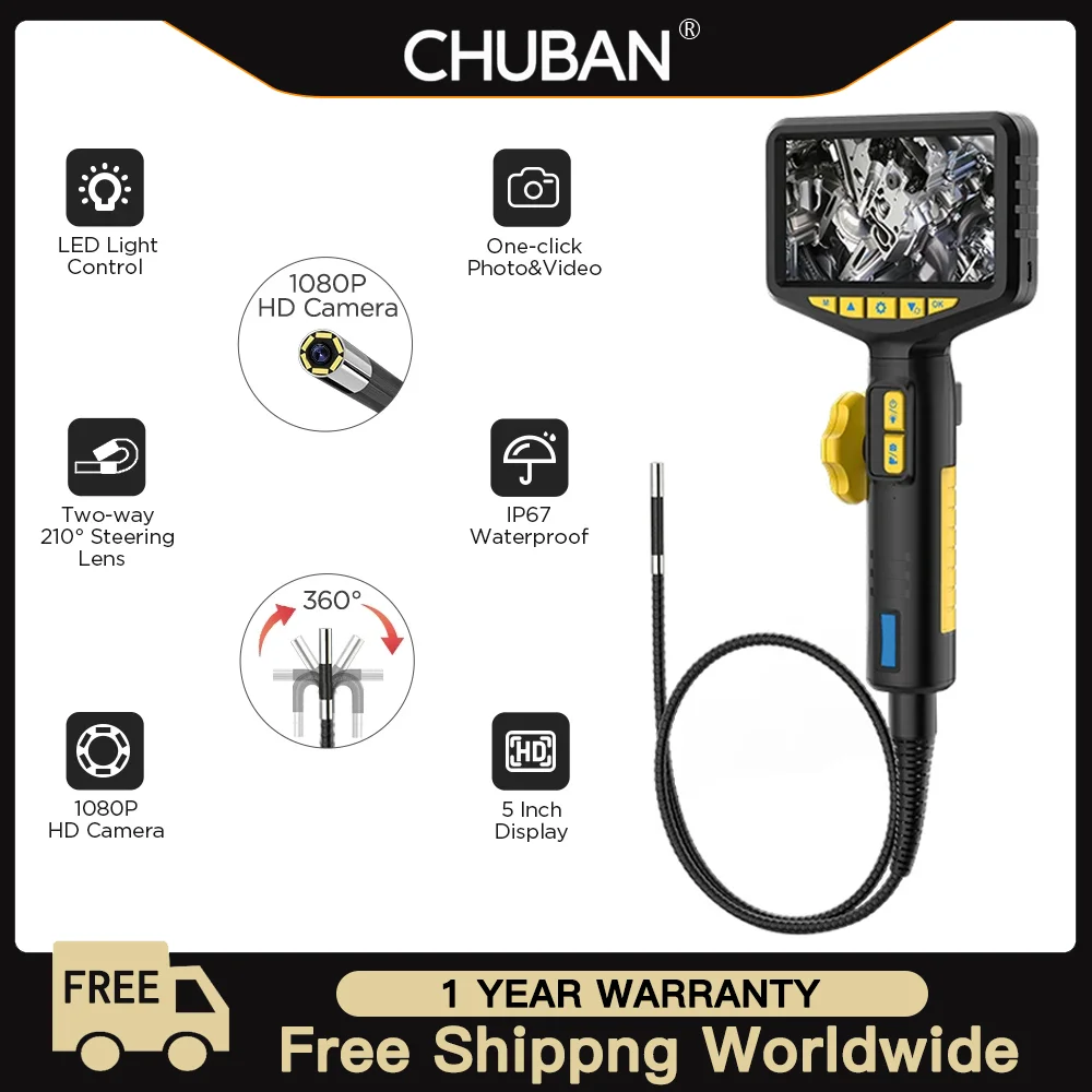 1080 HD Automotive Endoscope with Light - Autofocus Inspection Camera Lens for IMG & Video, Perfect for Detailed Inspections
1080 HD Automotive Endoscope with Light - Autofocus Inspection Camera Lens for IMG & Video, Perfect for Detailed Inspections