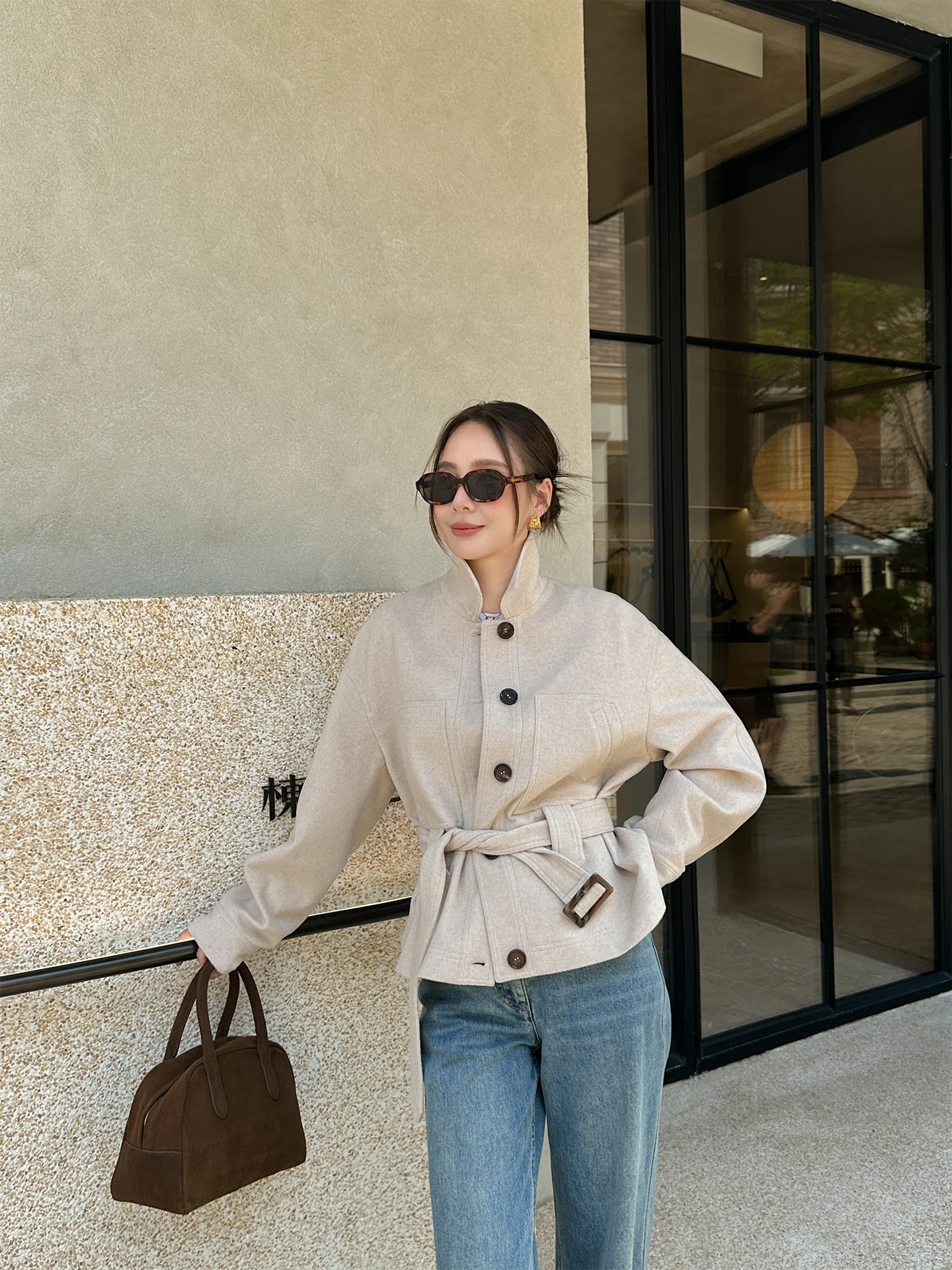 Elegance ort Women's Woolen Jaet Beau WeekDYJ Ali Diary Casual Sle with Belt Mountain Camere Coat for Ladies
Elegance ort Women's Woolen Jaet Beau WeekDYJ Ali Diary Casual Sle with Belt Mountain Camere Coat for Ladies