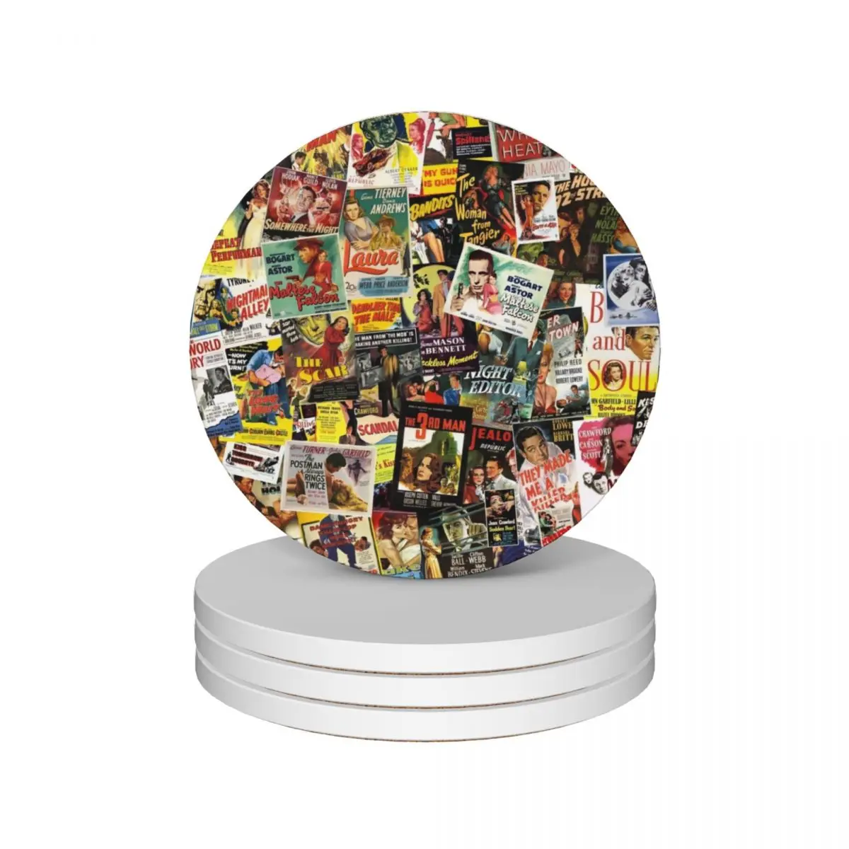 Film Noir Poster Collage Ceramic Coasters (Set of 4) cup holder teapot mat mat for dishes mug mat Coasters
Film Noir Poster Collage Ceramic Coasters (Set of 4) cup holder teapot mat mat for dishes mug mat Coasters