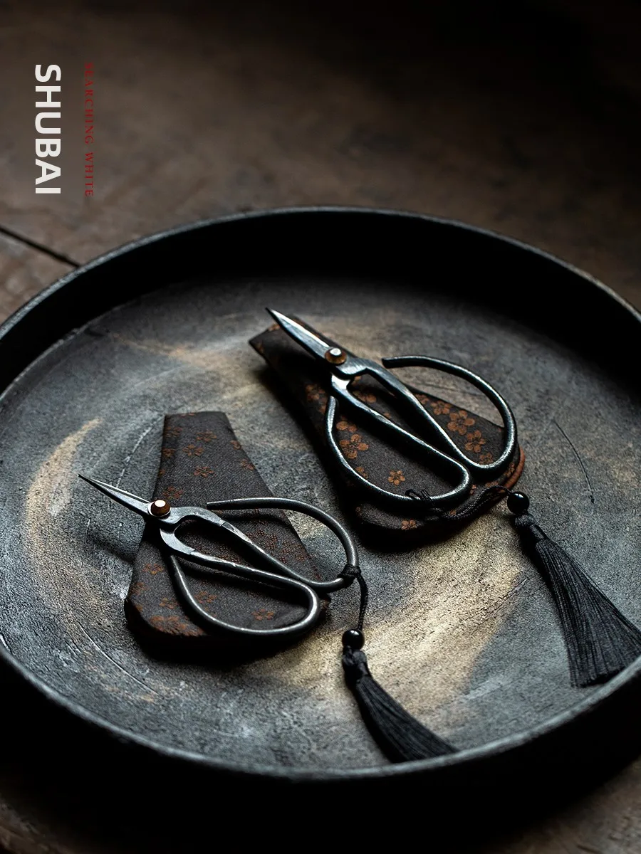 Handmade Iron Tea Art Small Scissors Tea Bag Cutter Tea Ceremony Accories Chinese Sle Hammer Pattern FDA Certified
Handmade Iron Tea Art Small Scissors Tea Bag Cutter Tea Ceremony Accories Chinese Sle Hammer Pattern FDA Certified
