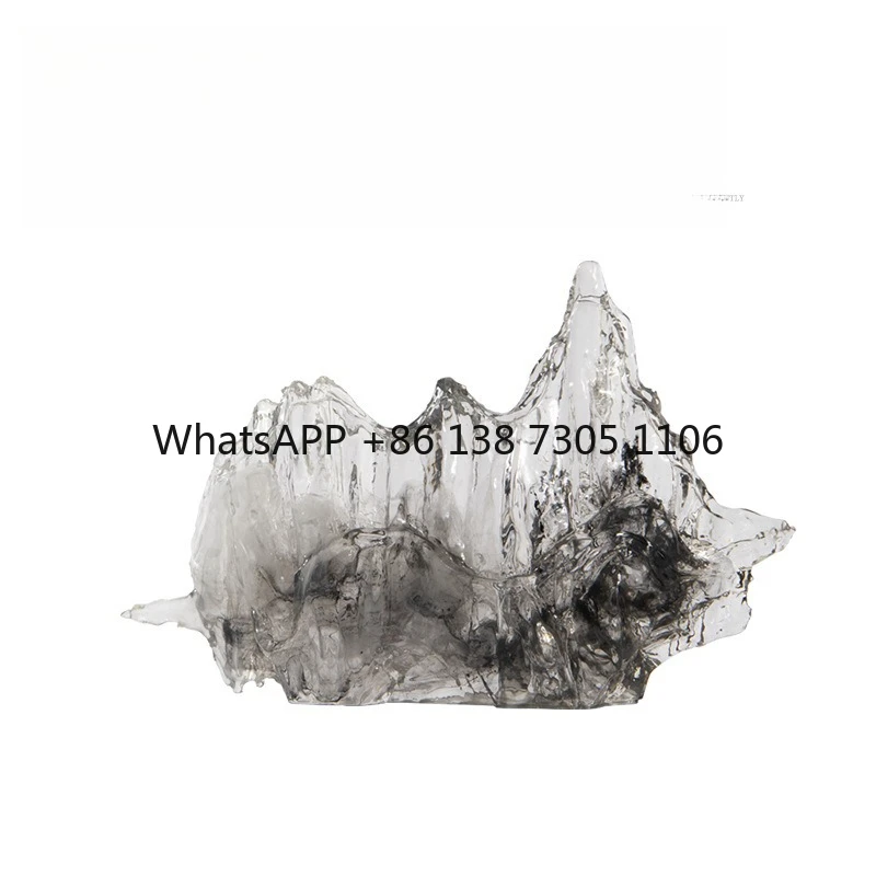 Modern new Chinese transparent ink rockery study Zen model room desktop soft decoration
Modern new Chinese transparent ink rockery study Zen model room desktop soft decoration