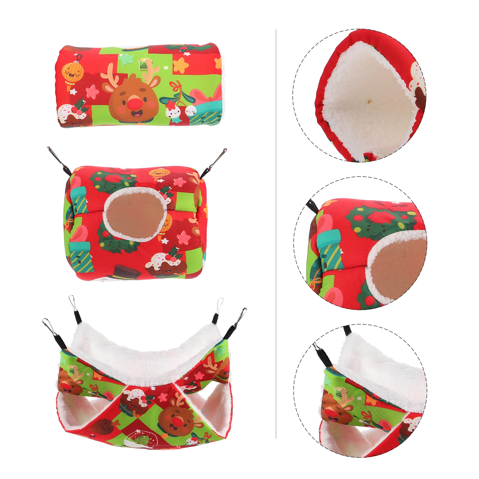 3 Pcs Little Pet Warm Nest Hamster Shelter Squirrel Mini Bed House Cloth Small Animal
3 Pcs Little Pet Warm Nest Hamster Shelter Squirrel Mini Bed House Cloth Small Animal