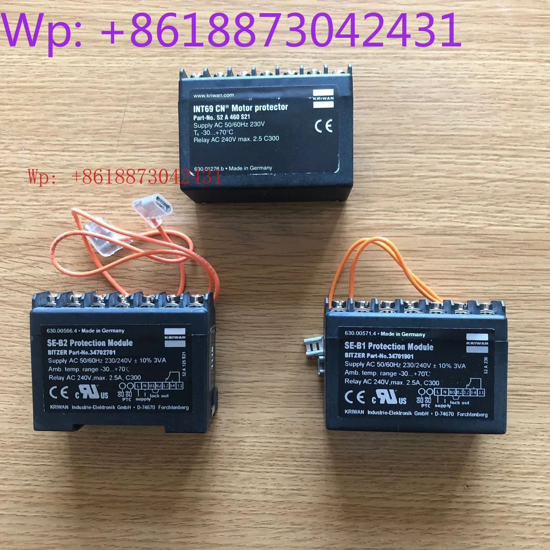 Germany KRIWAN Motor Protector, Protection Module INT69CN SE-B1 B2 SE-E1