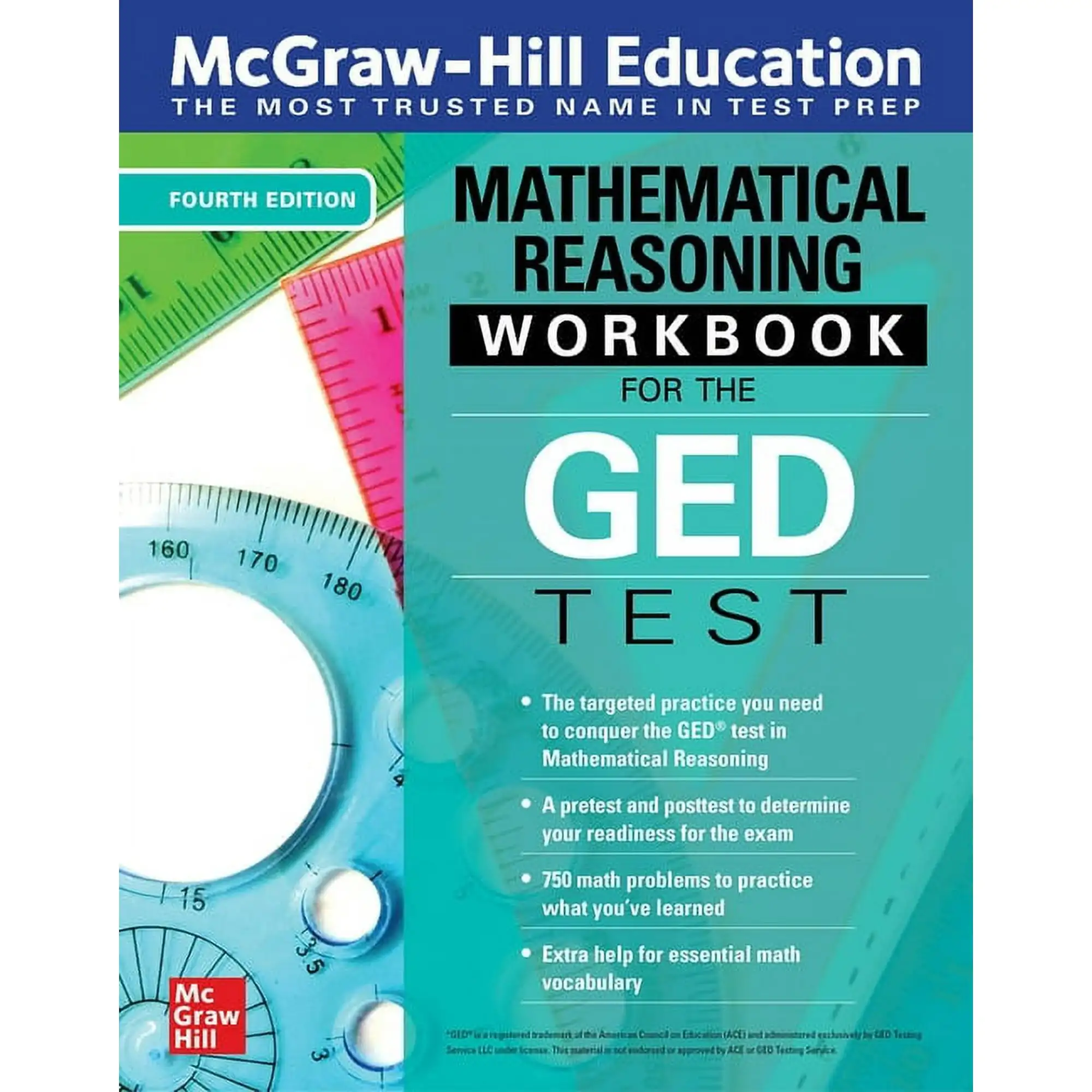 McGraw-Hill Education Mathematical Reasoning Workbook for the GED Test, Fourth Edition (Paperback)
McGraw-Hill Education Mathematical Reasoning Workbook for the GED Test, Fourth Edition (Paperback)