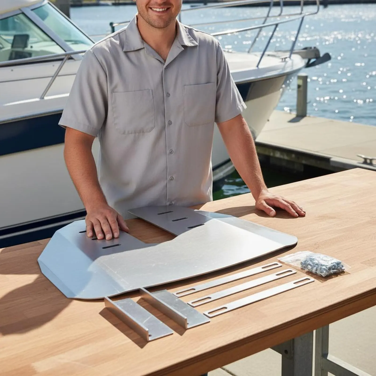 Outboard Engine Hydrofoil Reduces Porpoising Outboard Hydrofoil Boat Engine Stabilizer Fin Stays on Plane at Low Speeds
Outboard Engine Hydrofoil Reduces Porpoising Outboard Hydrofoil Boat Engine Stabilizer Fin Stays on Plane at Low Speeds