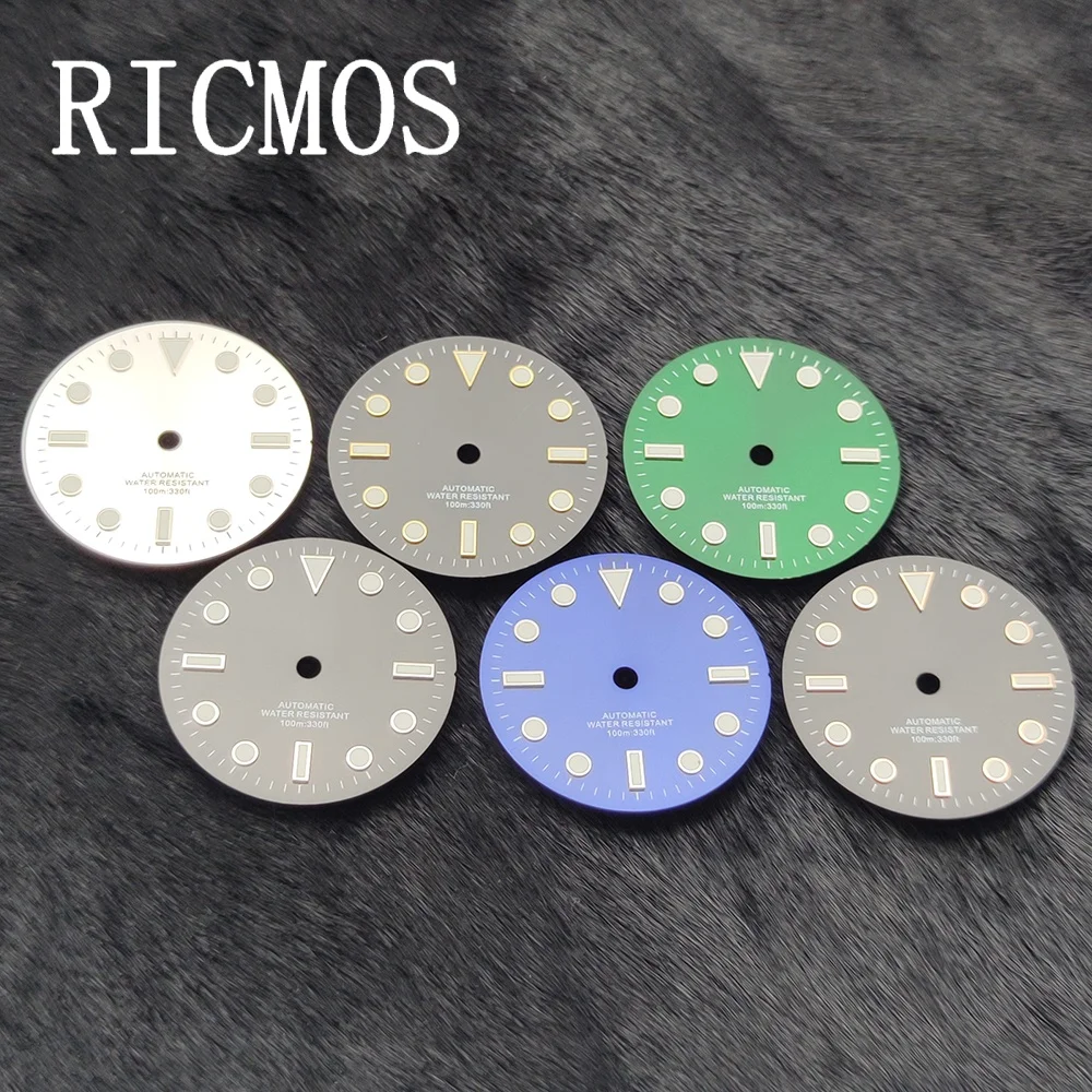 29mm Watch Dial Polished/Brushed Dial Blue Green Luminous Fit NH34 NH35 NH36 ETA2824 2836 Miyota8215-DG Movement
29mm Watch Dial Polished/Brushed Dial Blue Green Luminous Fit NH34 NH35 NH36 ETA2824 2836 Miyota8215-DG Movement