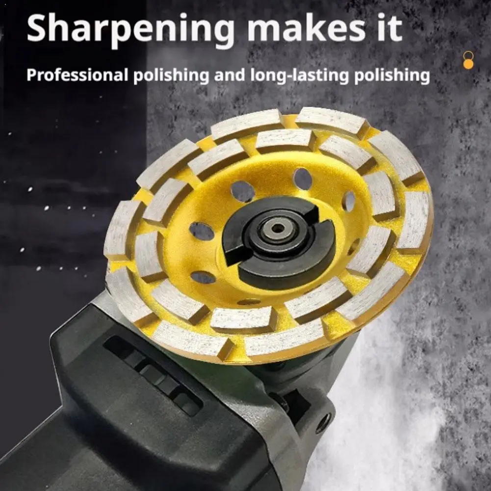 Большой алмазный шлифовальный диск, шлифовальный станок для камня и бетона, угловая шпаклевка, двухрядная шлифовальная машина для резки 100/125/150 мм
Большой алмазный шлифовальный диск, шлифовальный станок для камня и бетона, угловая шпаклевка, двухрядная шлифовальная машина для резки 100/125/150 мм