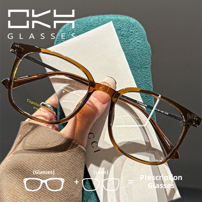 Очки OKH: легкие и удобные, с квадратными титановыми дужками, для студентов, с диоптриями, для мужчин и женщин, для чтения
Очки OKH: легкие и удобные, с квадратными титановыми дужками, для студентов, с диоптриями, для мужчин и женщин, для чтения