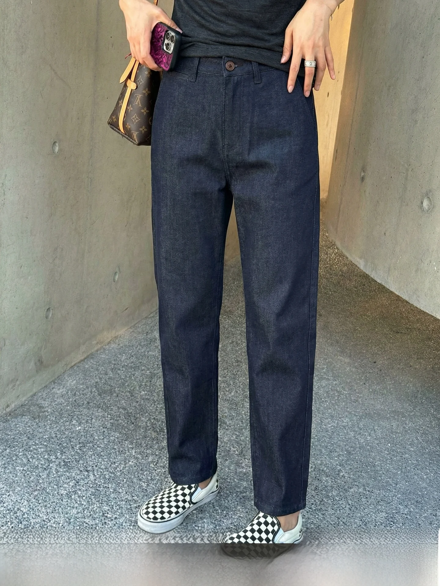 Langqing Dark Blue Washed Slim Straight Jeans Women's New 2026 Spring Small Size Slimming Long Pants Natural Waist Zipper
Langqing Dark Blue Washed Slim Straight Jeans Women's New 2026 Spring Small Size Slimming Long Pants Natural Waist Zipper
