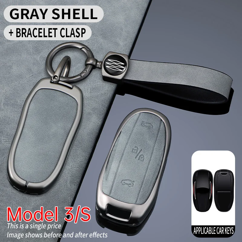 Zinc Alloy Car Smart Remote Key Case Full Cover Protection Shell Fob For Tesla Model 3 Model S Model Y Keychain Auto Accessories
Zinc Alloy Car Smart Remote Key Case Full Cover Protection Shell Fob For Tesla Model 3 Model S Model Y Keychain Auto Accessories