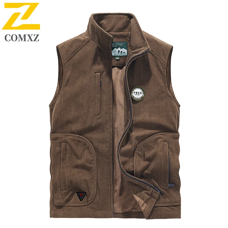2025 New Men Casual Vest Early Spring New Fashion Classic Breathable Multi Pocket Corduroy Vest Outdoor Camping Hiking Waistcoat
2025 New Men Casual Vest Early Spring New Fashion Classic Breathable Multi Pocket Corduroy Vest Outdoor Camping Hiking Waistcoat