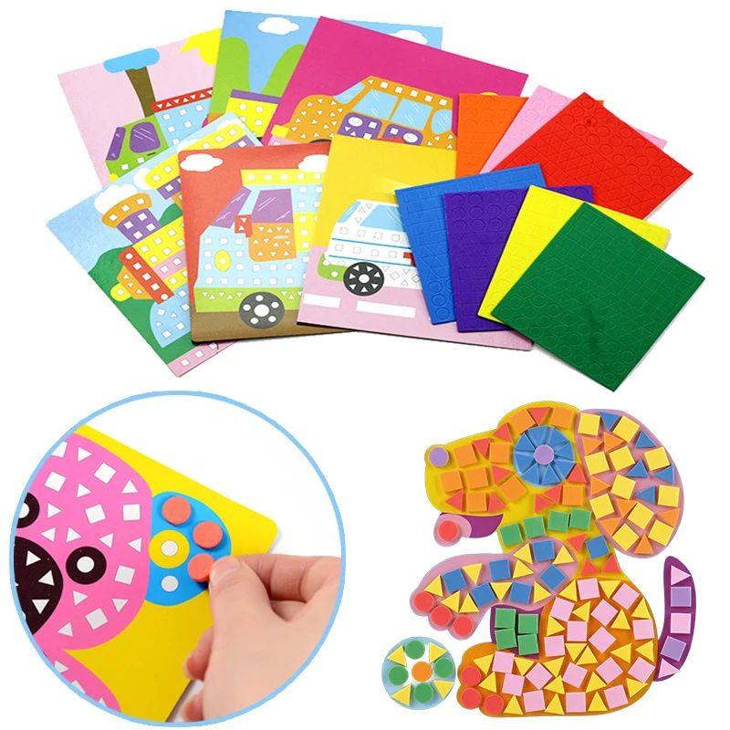 6Sheets/Set Random Mosaic Cartoon Stickers Self Adhesive Handmade Artclass Props DIY Stationery Fun Rewards School Accessory ZYF
6Sheets/Set Random Mosaic Cartoon Stickers Self Adhesive Handmade Artclass Props DIY Stationery Fun Rewards School Accessory ZYF