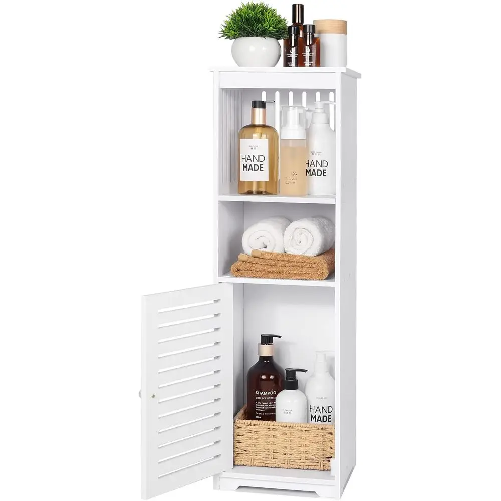 White Floor Standing Storage Cabinet for Home, Ideal for Toilet, Bedroom, Kitchen, and Living Room
White Floor Standing Storage Cabinet for Home, Ideal for Toilet, Bedroom, Kitchen, and Living Room