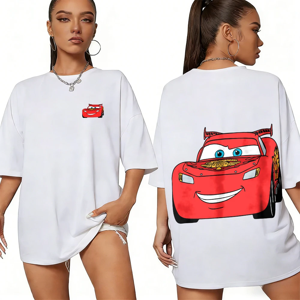 Disney's Summer Cars Show McQueen's Cheerful Image in 100% Cotton Print T-shirts for Men and Women's Casual Breathable Tops
Disney's Summer Cars Show McQueen's Cheerful Image in 100% Cotton Print T-shirts for Men and Women's Casual Breathable Tops