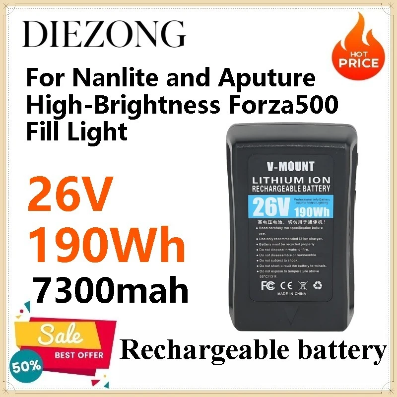 3pcs BP-190W 7300mah Battery 26V Port Battery for Nanlite and Aputure High-Brightness Forza500 Fill Light
3pcs BP-190W 7300mah Battery 26V Port Battery for Nanlite and Aputure High-Brightness Forza500 Fill Light