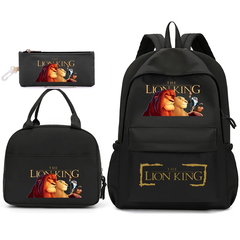 3pcs Disney The Lion King Backpack with Lunch Bag for Women Student Teenagers School Bags Comfortable Travel Sets
3pcs Disney The Lion King Backpack with Lunch Bag for Women Student Teenagers School Bags Comfortable Travel Sets