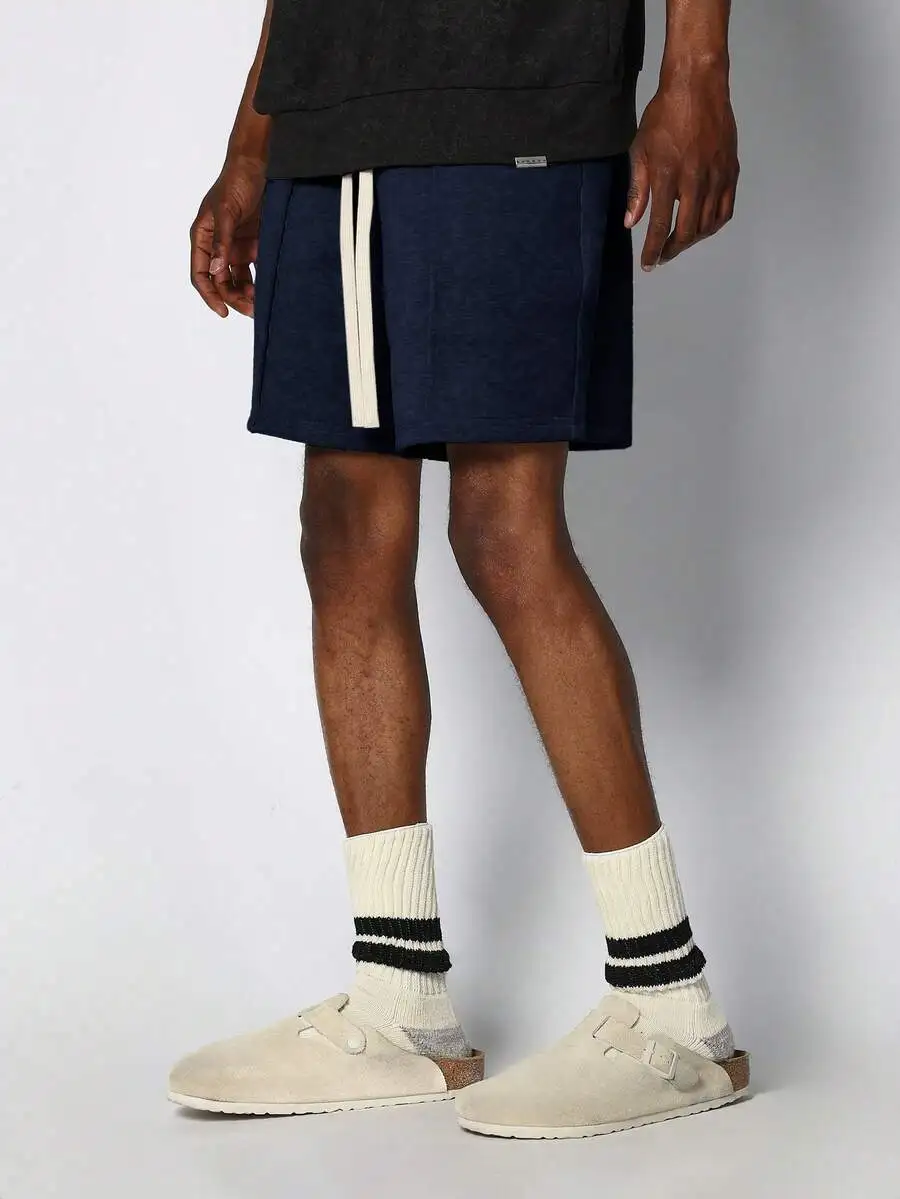 Pleated Drop-Crotch Pull-On Shorts For Men With Side Stripe Detail
Pleated Drop-Crotch Pull-On Shorts For Men With Side Stripe Detail