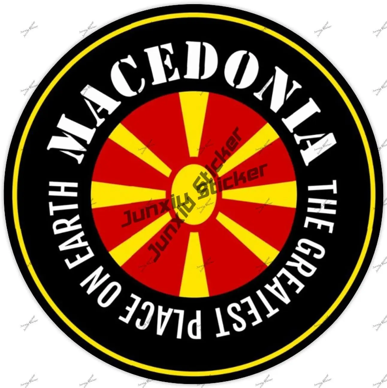 Macedonia Vinyl Decal The Greatest Place on Earth Sticker Macedonia Round Flag Durable Decal National Pride Sticker Accessories
Macedonia Vinyl Decal The Greatest Place on Earth Sticker Macedonia Round Flag Durable Decal National Pride Sticker Accessories