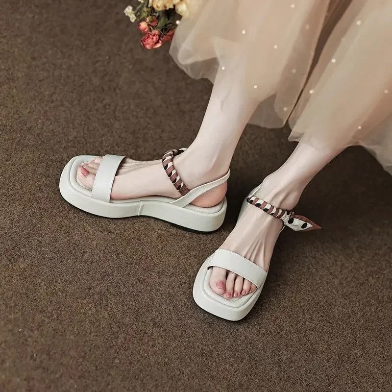 Platform One Word Roman Style Summer 2024 Women's Shoes Sandals for Woman Footwear Outdoor Buckles White Casual Korea H The Best
Platform One Word Roman Style Summer 2024 Women's Shoes Sandals for Woman Footwear Outdoor Buckles White Casual Korea H The Best