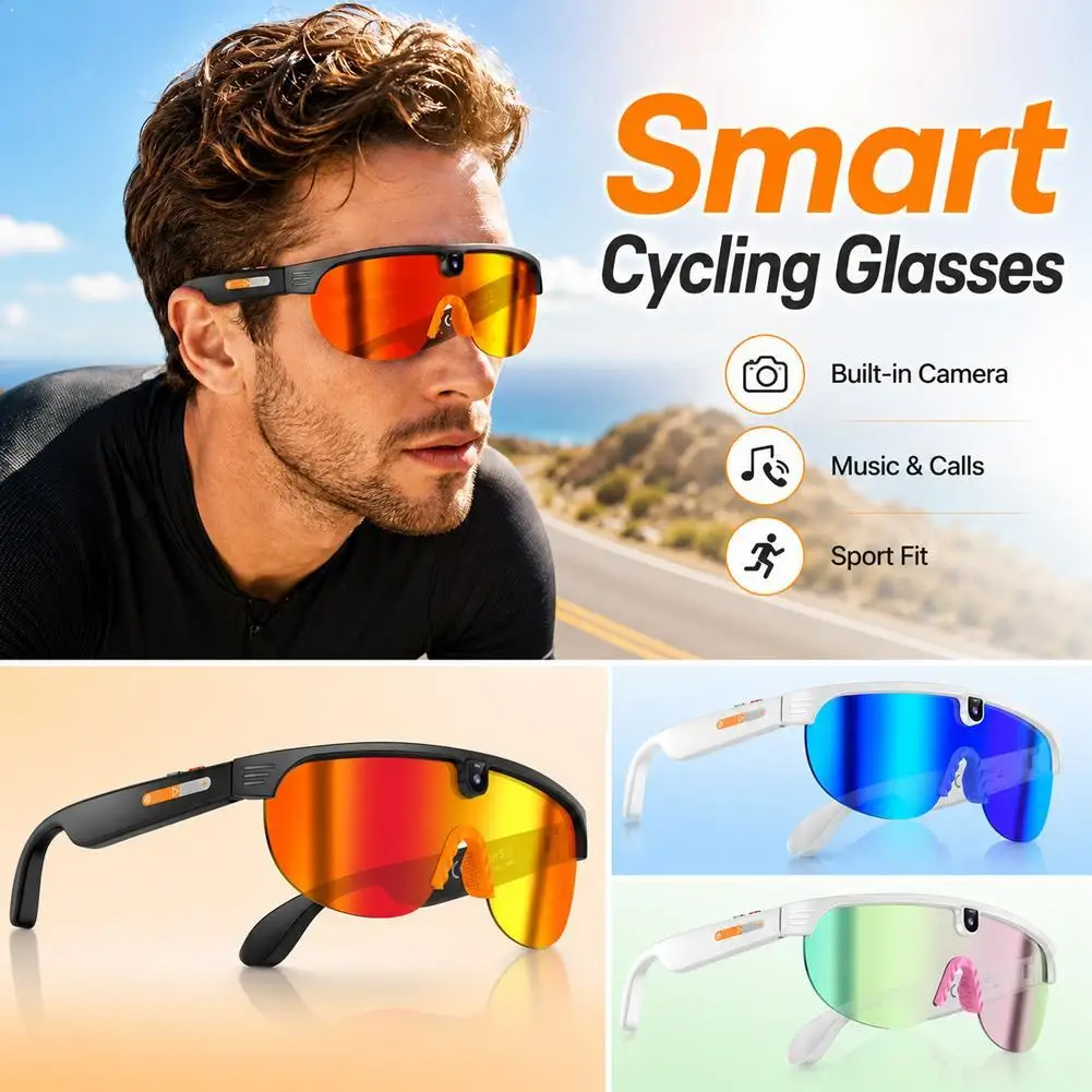 Smart AI Sunglasses Outdoor Cycling Sports Glasses AI Camera Photo Video Translation Anti-shake Vlog Recording Magnetic Charging
Smart AI Sunglasses Outdoor Cycling Sports Glasses AI Camera Photo Video Translation Anti-shake Vlog Recording Magnetic Charging