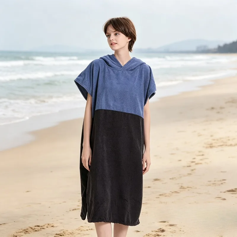 Quick Dry Hooded Swim Poncho Wrap for Diving Beach Windproof Changing Towel Robe
Quick Dry Hooded Swim Poncho Wrap for Diving Beach Windproof Changing Towel Robe