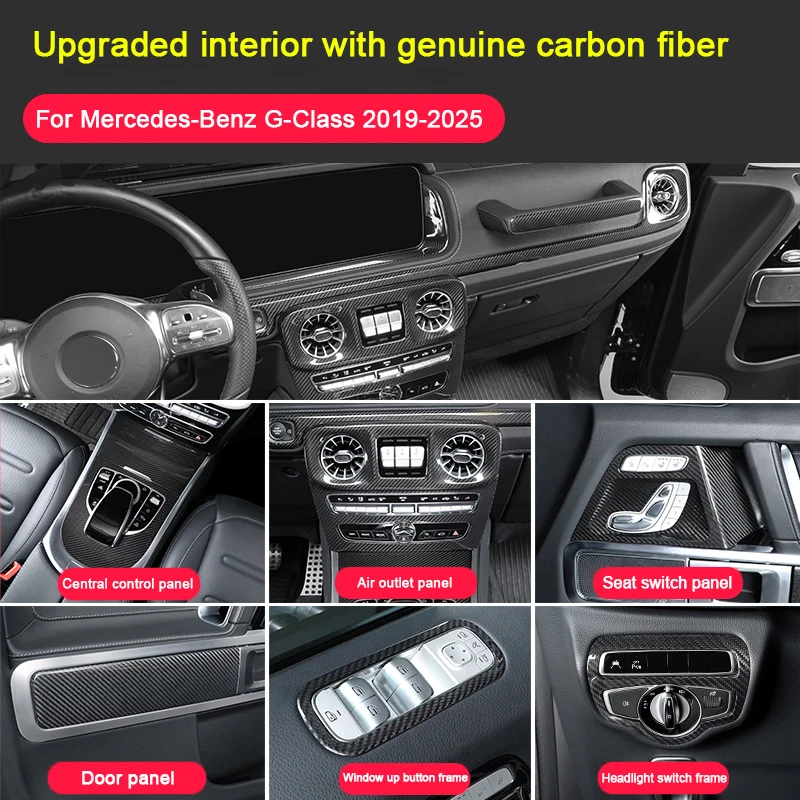 For Mercedes Benz G Class W463 G500 G63 2019-2024 2025 Real Carbon Fiber Car Central Panel Interior Trim Exterior Accessories
For Mercedes Benz G Class W463 G500 G63 2019-2024 2025 Real Carbon Fiber Car Central Panel Interior Trim Exterior Accessories