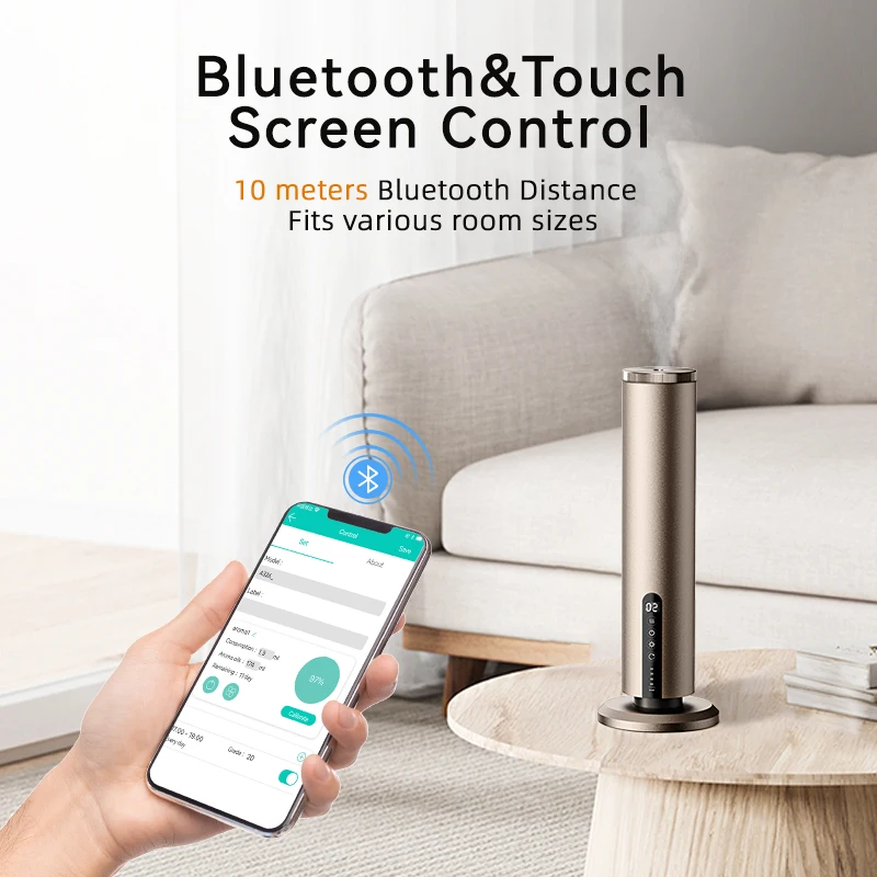 Aluminum Aroma Diffuser Home Essential Oil Diffuser Smart App Controlled Hypoallergenic Scent Technology Scent Diffuser
Aluminum Aroma Diffuser Home Essential Oil Diffuser Smart App Controlled Hypoallergenic Scent Technology Scent Diffuser