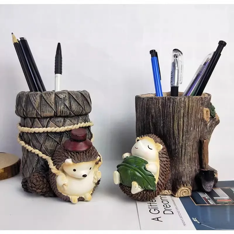 Hedgehog pen holder cute cartoon desktop storage office Resin ornaments creative personality children student teacher pen holder
Hedgehog pen holder cute cartoon desktop storage office Resin ornaments creative personality children student teacher pen holder