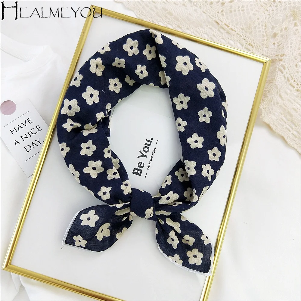 Flower Headband Cotton Linen Square Scarf Head Scarf Pastoral Style Printed Silk Scarf Collocation Clothing Accessories Hair Tie
Flower Headband Cotton Linen Square Scarf Head Scarf Pastoral Style Printed Silk Scarf Collocation Clothing Accessories Hair Tie