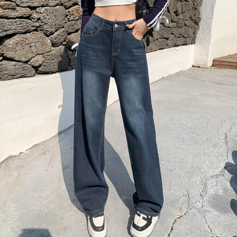 American Retro Wide Leg Jeans Denim Drape Floor Length Pants High Waist Loose Versatile For Women
American Retro Wide Leg Jeans Denim Drape Floor Length Pants High Waist Loose Versatile For Women