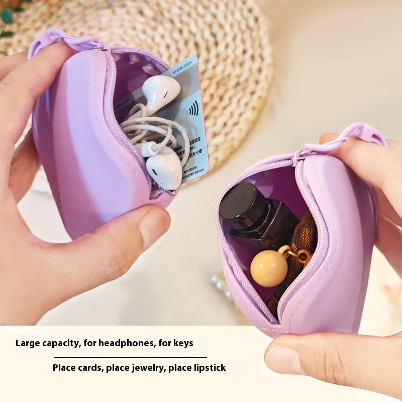 1pc Silicone Storage Bag, Data Cable Bag, Zipper Coin Wallet, Air Cushion Lipstick Makeup Bag, Portable ID Card Wallet 
1pc Silicone Storage Bag, Data Cable Bag, Zipper Coin Wallet, Air Cushion Lipstick Makeup Bag, Portable ID Card Wallet